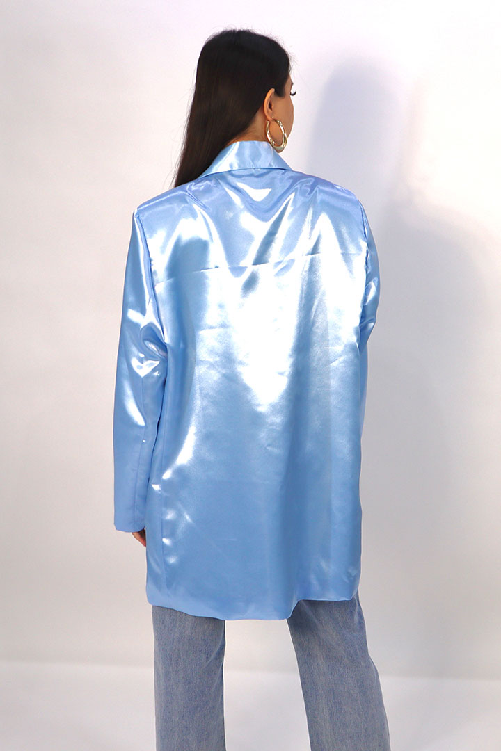 Picture of Oversized Blazer-Blue