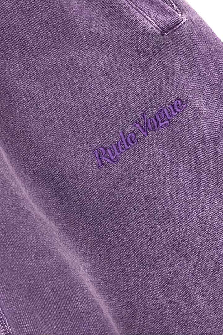 Picture of Rude vogue Washed tonal Sweat Pant - Washed Grape