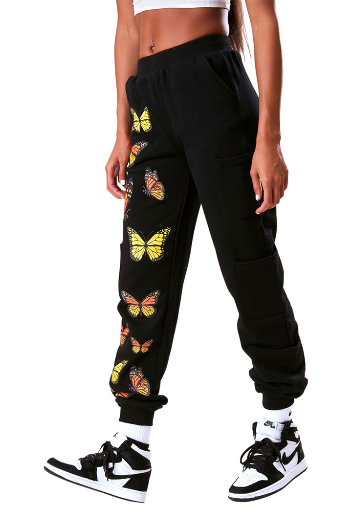 Picture of Monarchy Butterfly sweatpants - Black