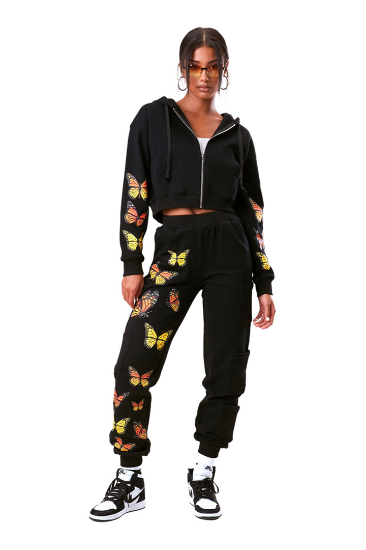 Picture of Monarchy Butterfly jacket-Black