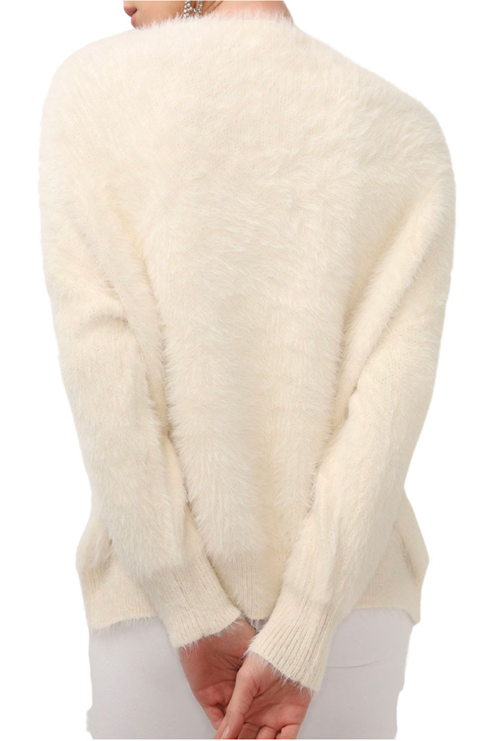 Picture of Aubrey Furry Sweater-Ivory