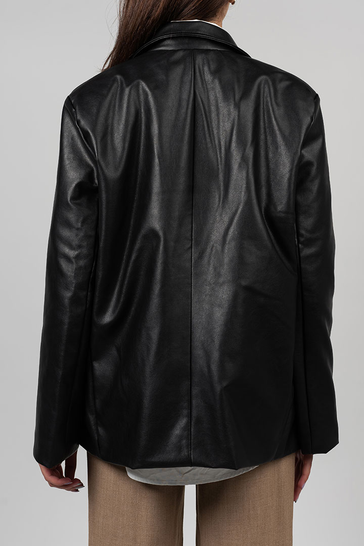 Picture of Audrey Pleather Jacket - Black