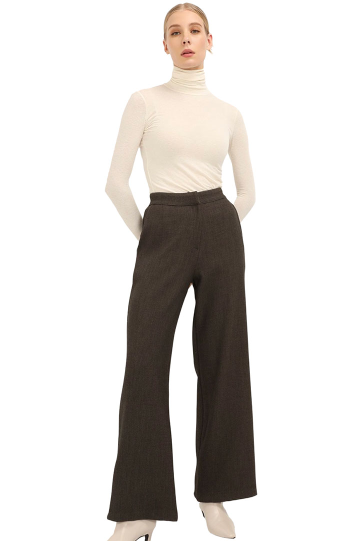Picture of Avery Wide Leg Pants - Brown
