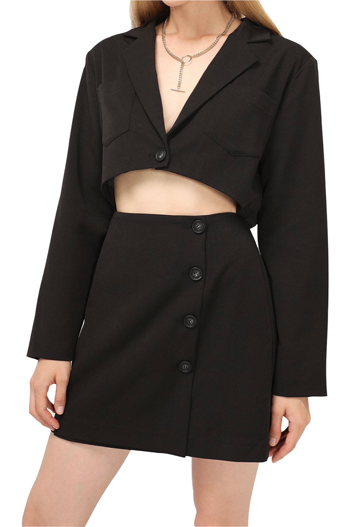 Picture of Cassidy Cutout Jacket Dress - Black