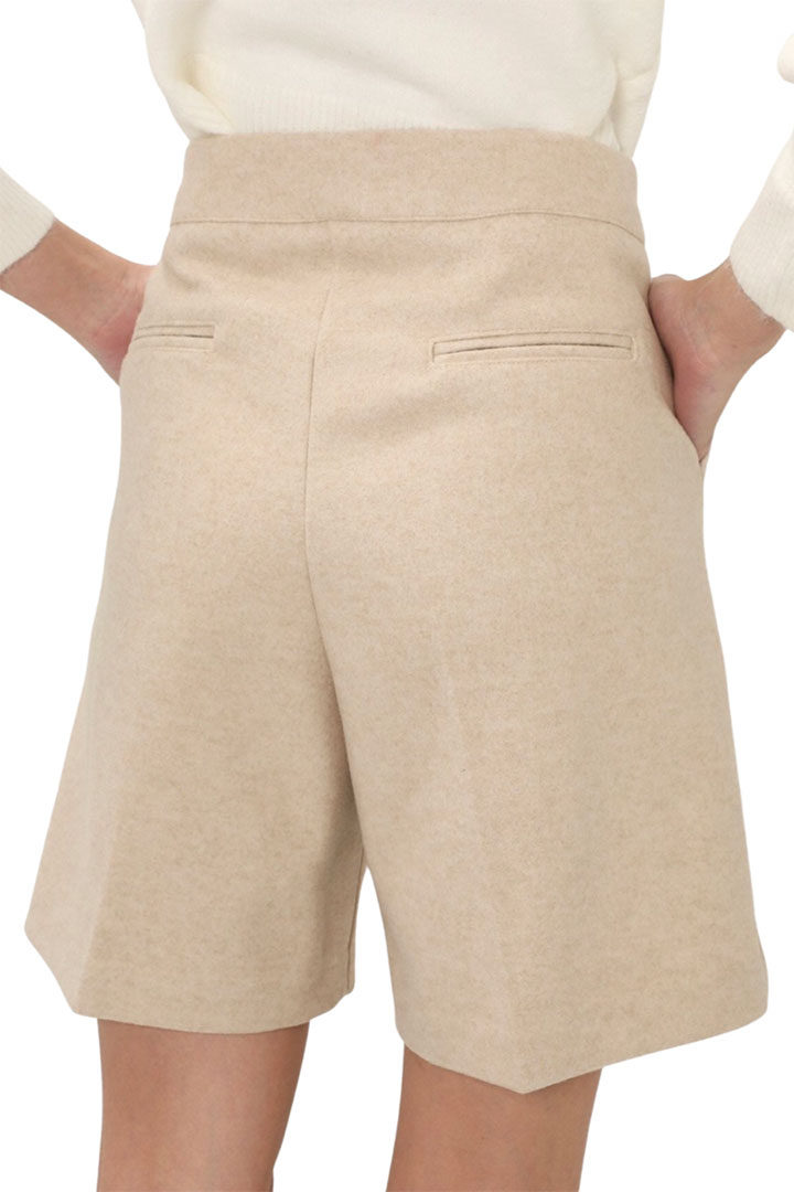 Picture of Chloe Pintuck Shorts-Beige
