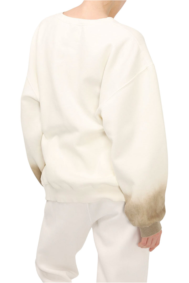 Picture of Ava Over Sized Gradient Sweatshirt-Ivory/white