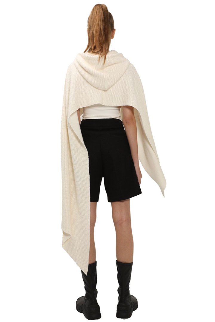 Picture of Kylie Hoodie Poncho Shaw-Ivory
