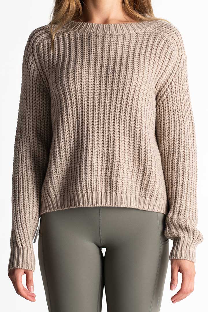 صورة Joanna Open Back Sweater-Beige