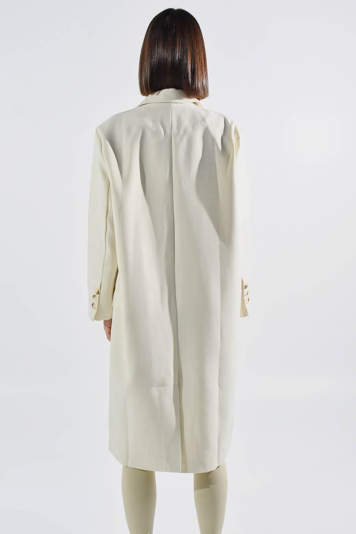 Picture of Double Blazered Trench-Creme