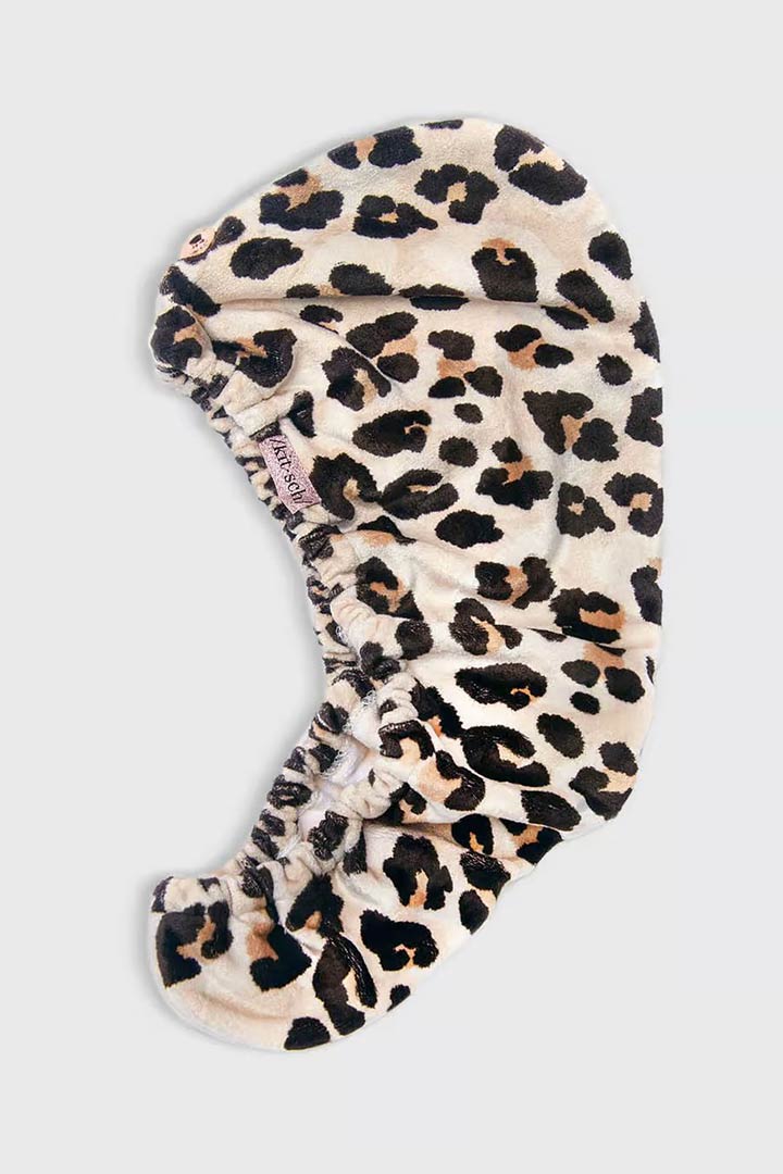 صورة Microfiber Hair Towel-Leopard