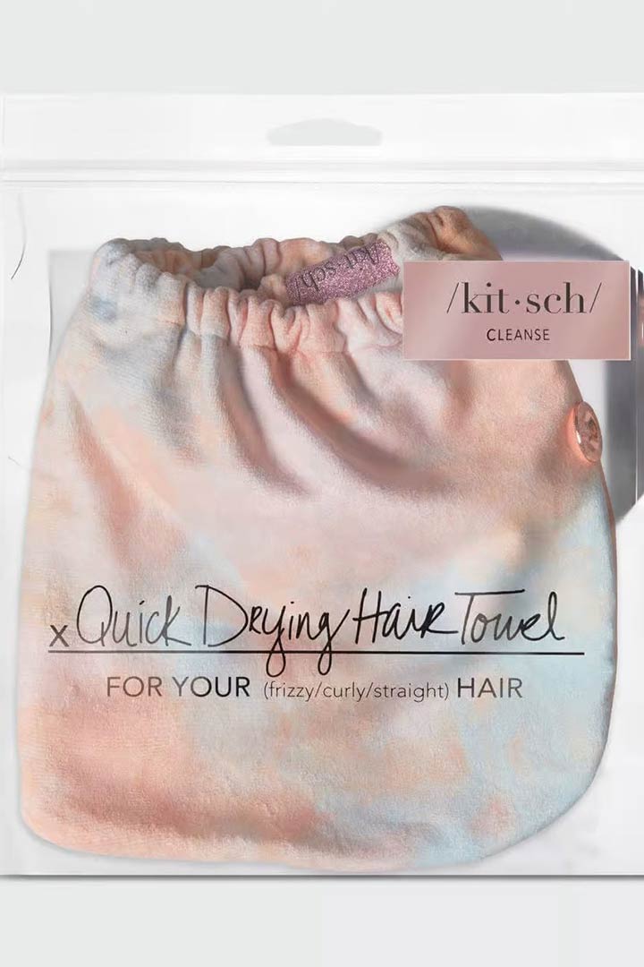 صورة Microfiber Hair Towel-Sunset Tie Dye