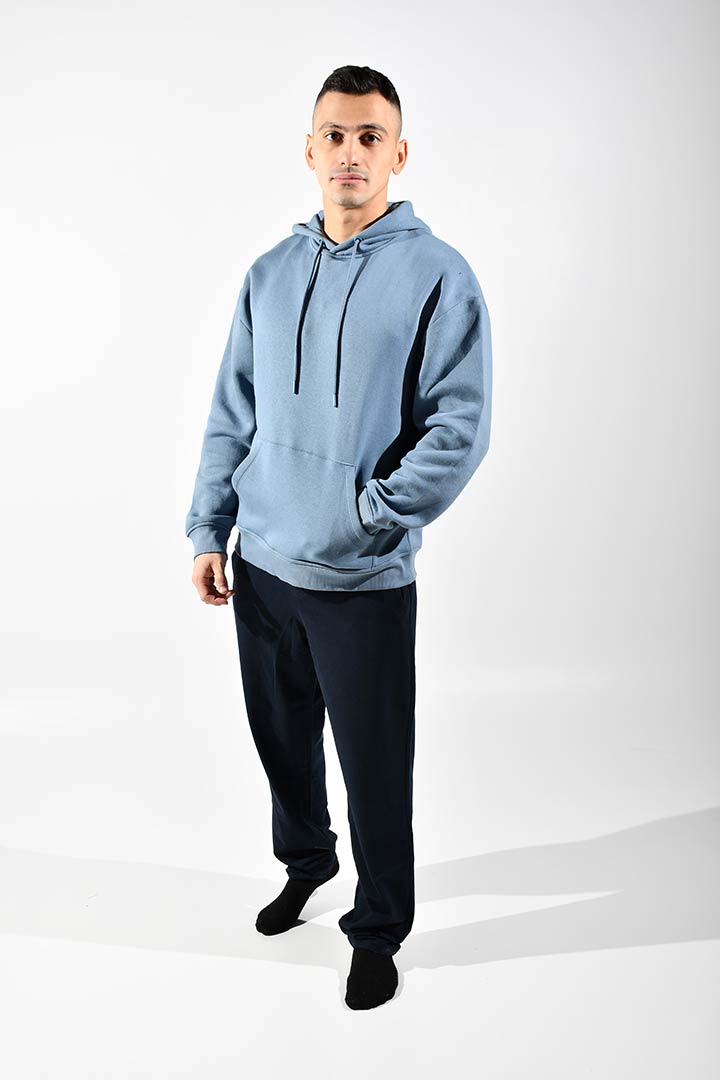 صورة Hooded Sweatshirt-Blue