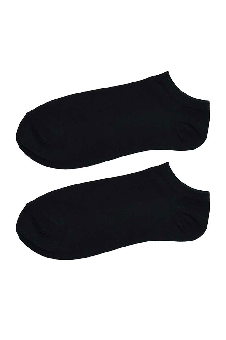 صورة Men Cotton Anti-Odor No Show Socks 1x3 Pair -Black