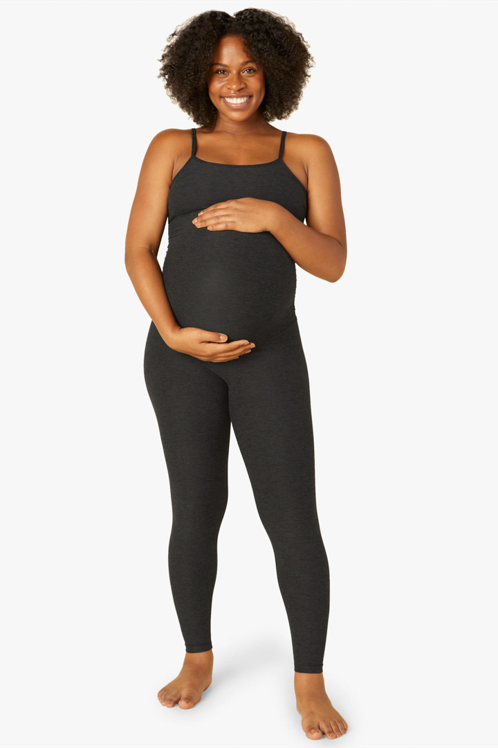 صورة Spacedye Uplevel Maternity Jumpsuit-Black