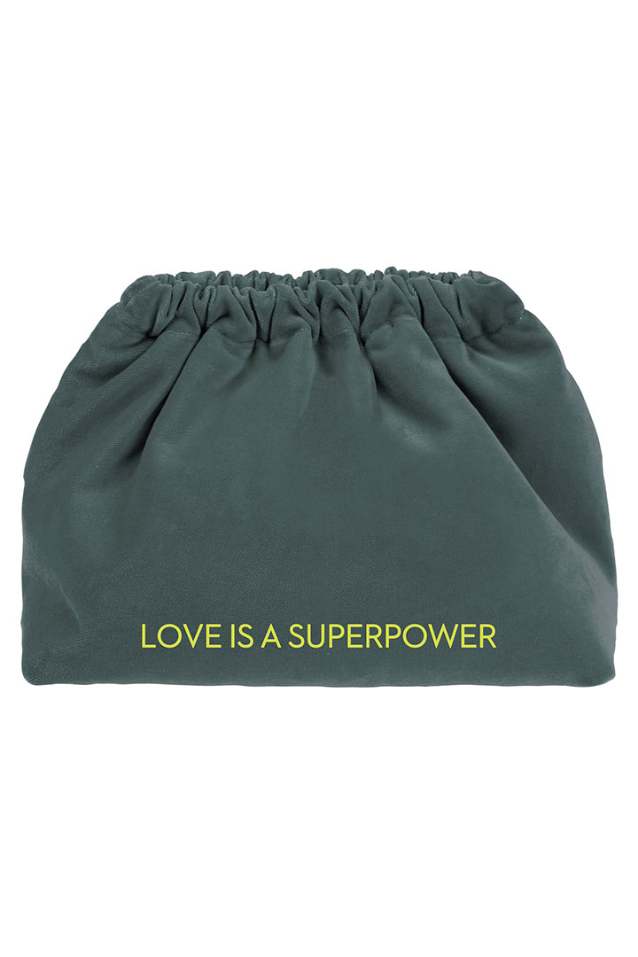 صورة Super Power Velvet Clutch Bag