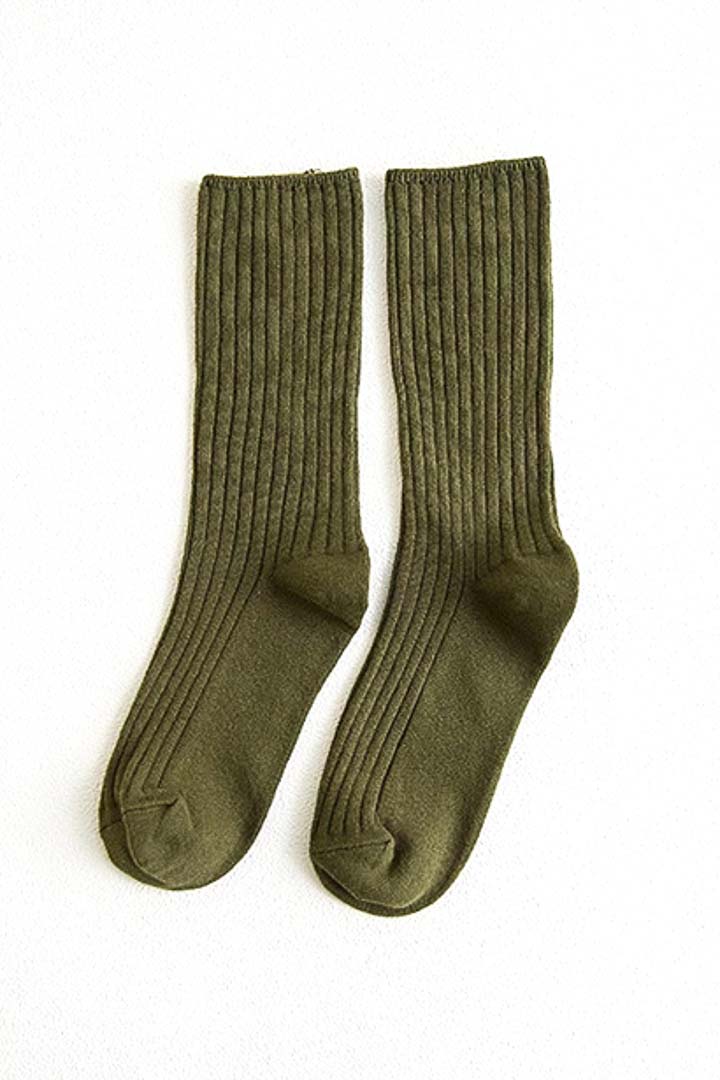 صورة Textured Knitted Socks-Green