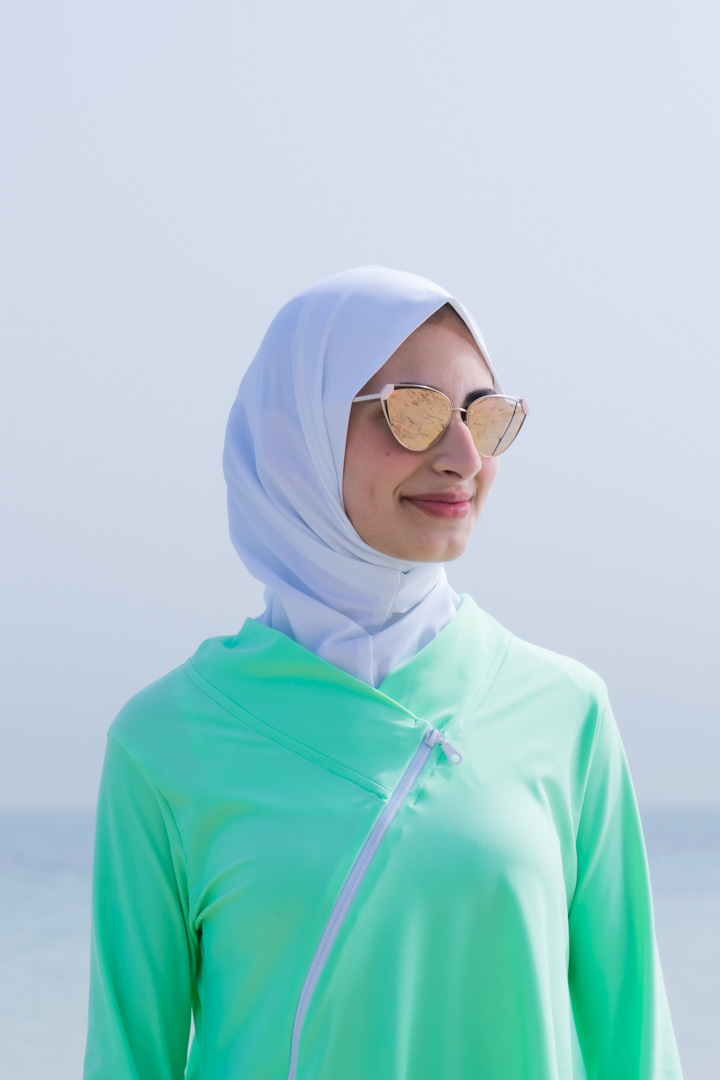 صورة Swimming Hijab - White