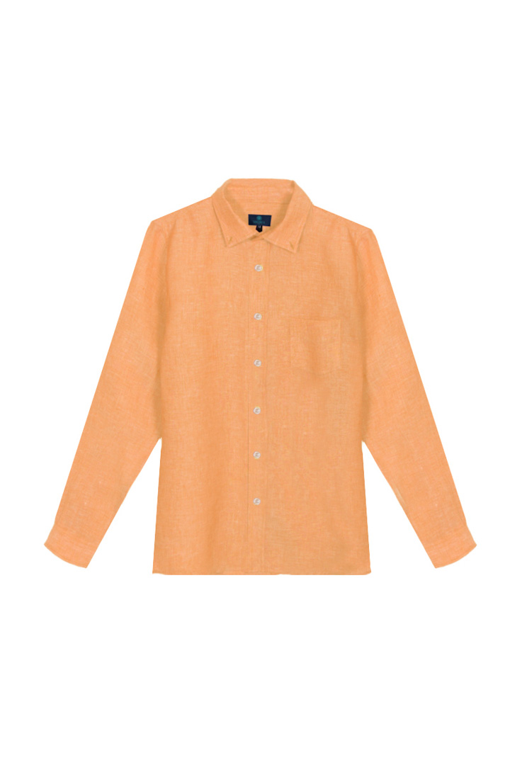 صورة Seashell Linen Orange Shirt