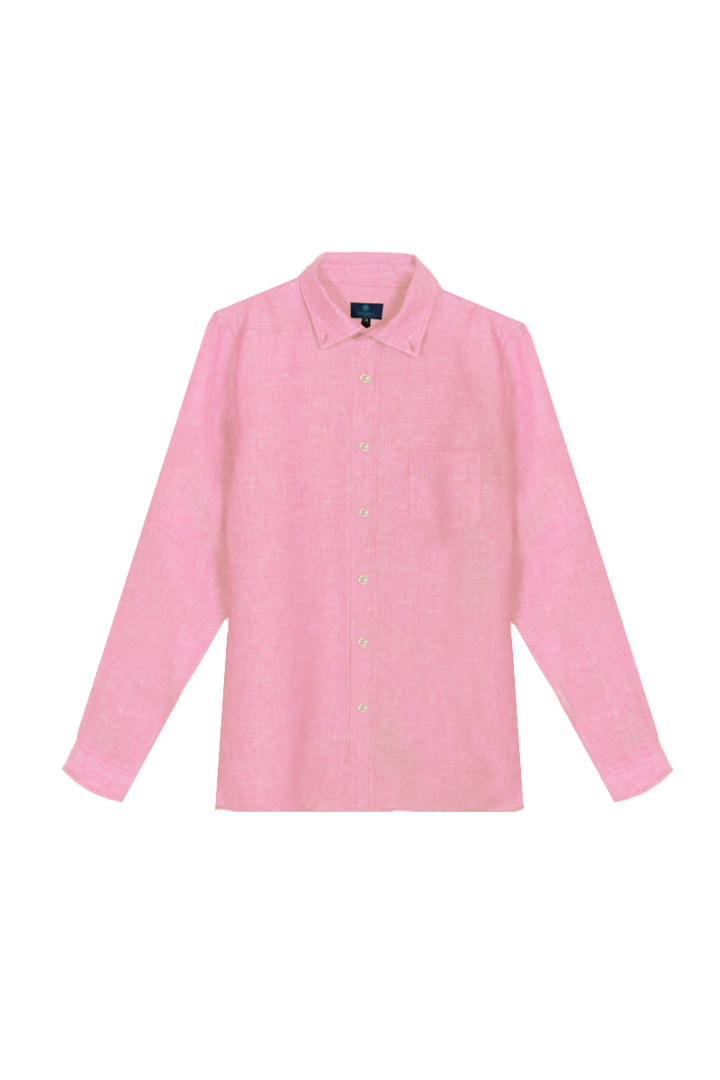 صورة Seashell Linen Pink Shirt