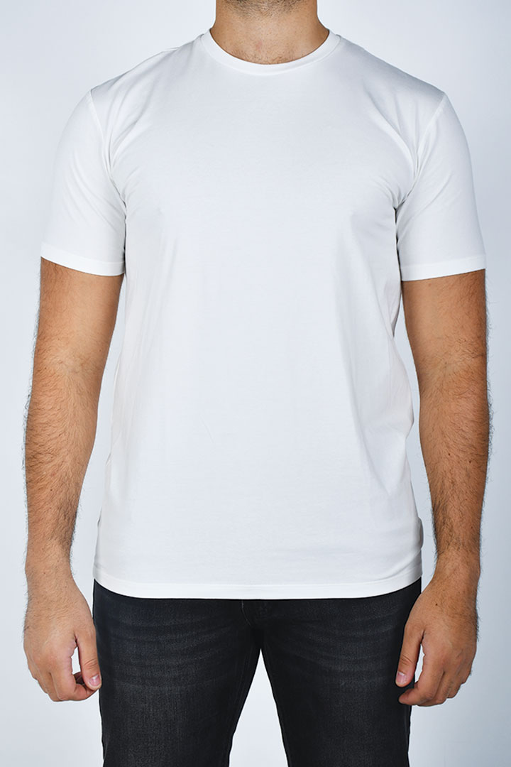 صورة Men's Round Neck Tshirt - White