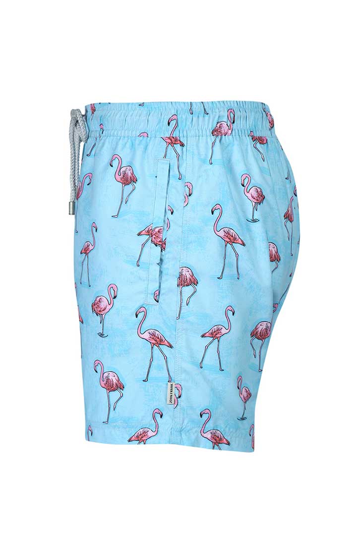 صورة Printed Swimshorts-Flamingo Blue
