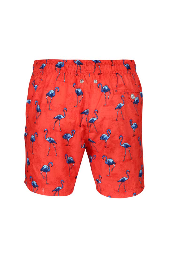 صورة Printed Swimshorts-Flamingo Red