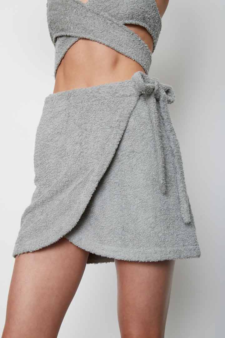 صورة Grey Sahara Skirt-Grey
