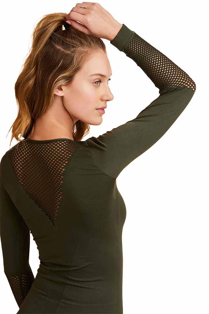 Picture of Seamless Long Sleeve Tee-Green
