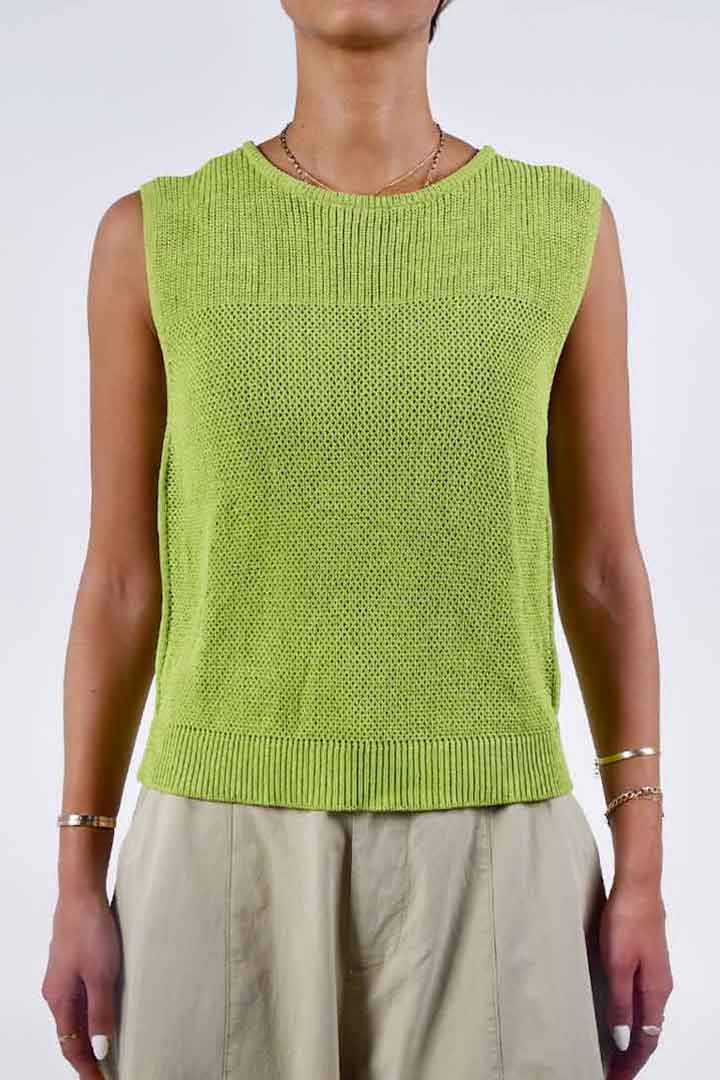 صورة Crochet Tank - Green