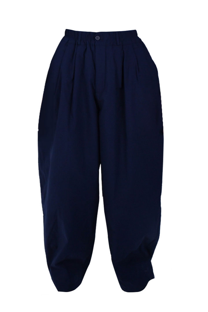 Picture of Wide Leg Parachute Trouser-Navy