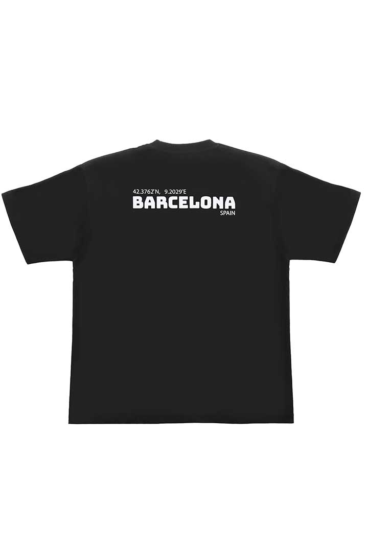 صورة Barcelona Oversized T-Shirt-Black