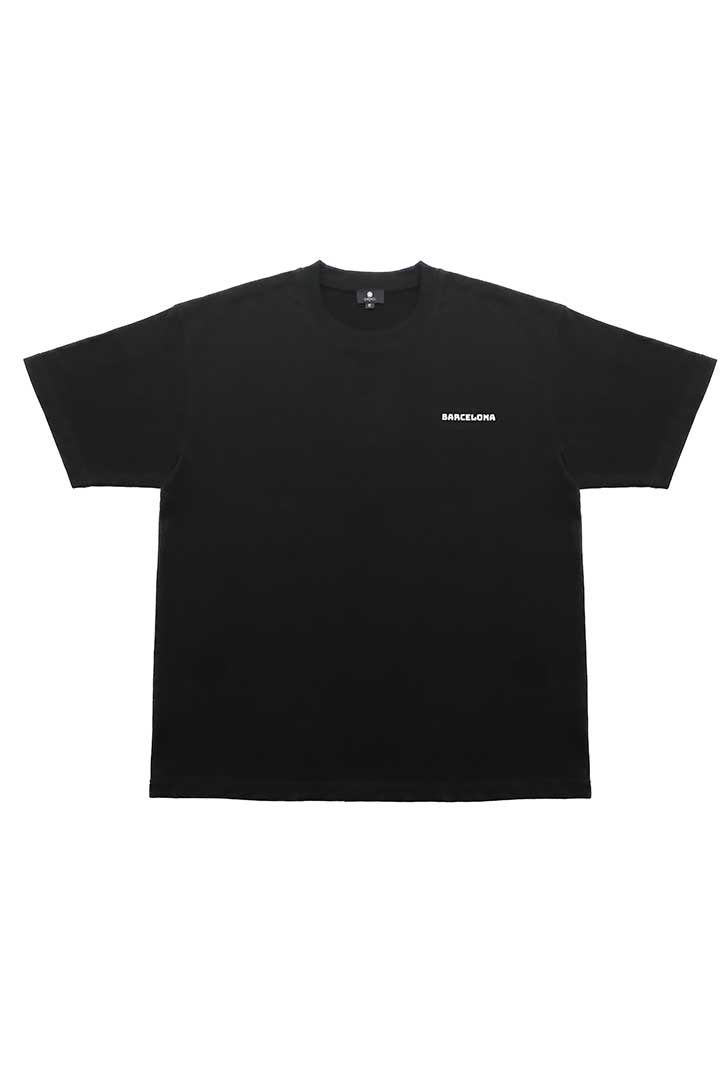 صورة Barcelona Oversized T-Shirt-Black