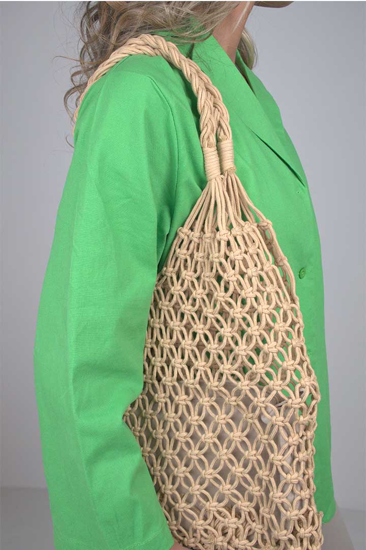 Picture of Crochet Shoulder bag-Brown