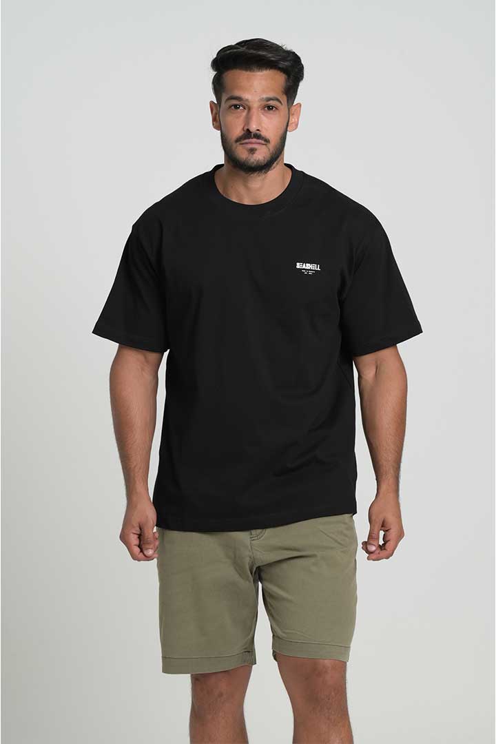 صورة Logo Oversized T-Shirt-Black