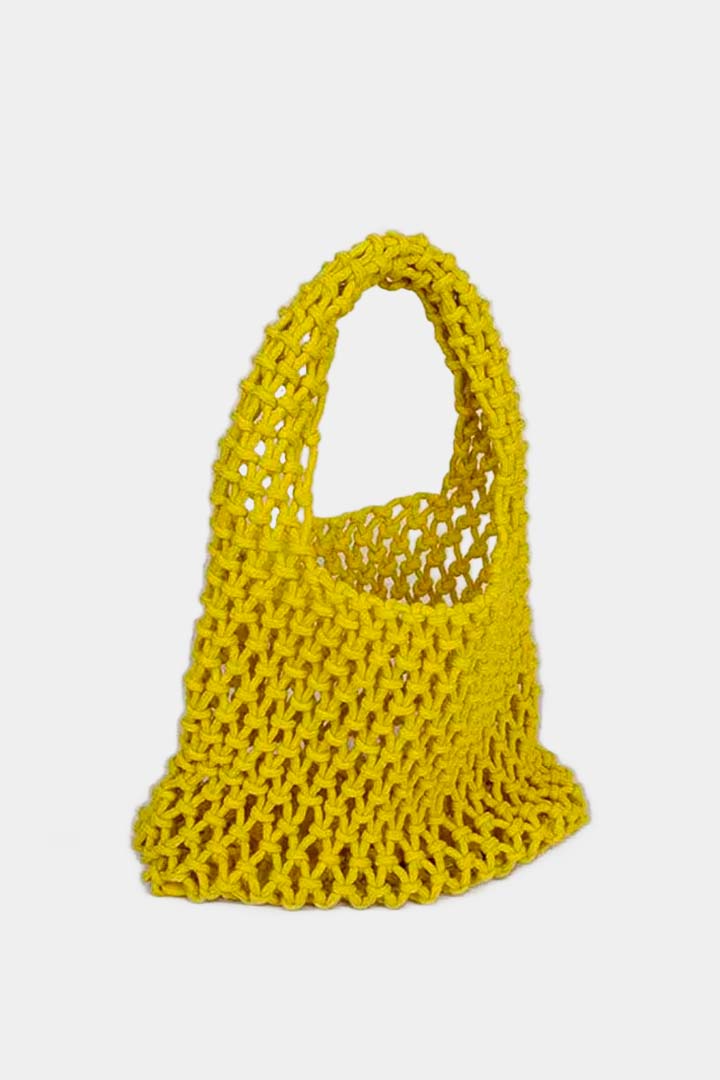 صورة Hand Knit Bag-Yellow