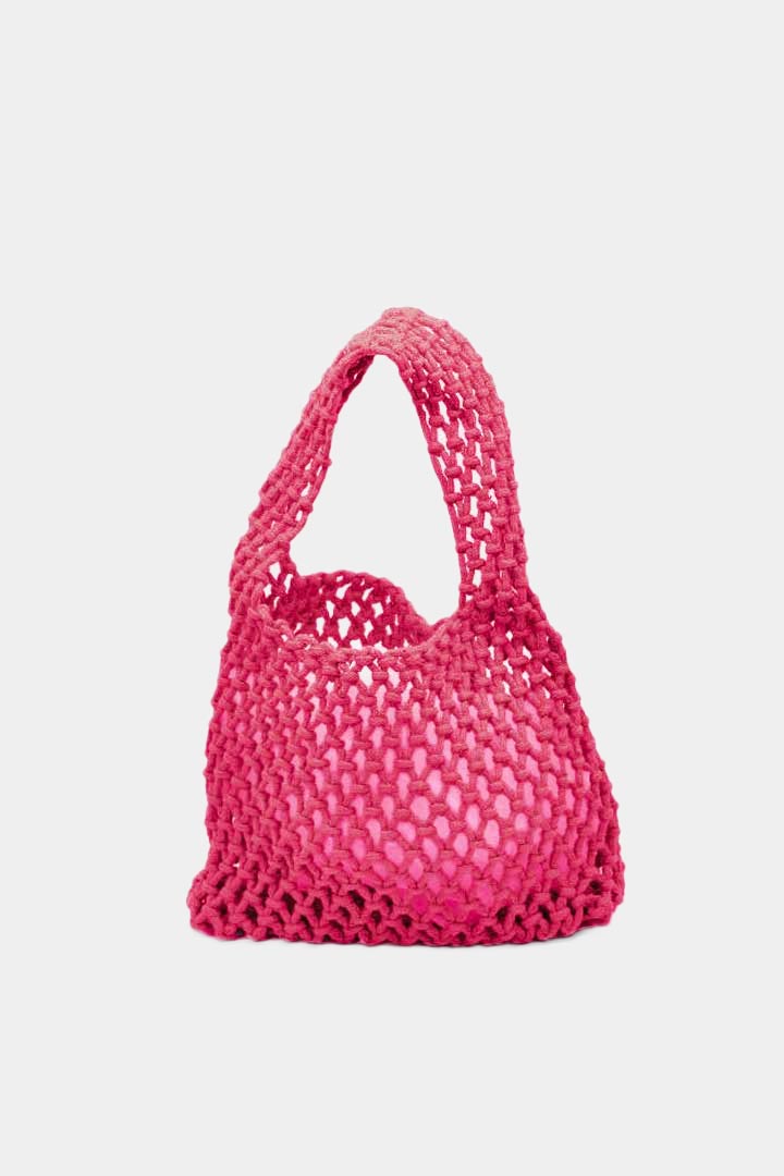 صورة Hand Knit Bag-Pink
