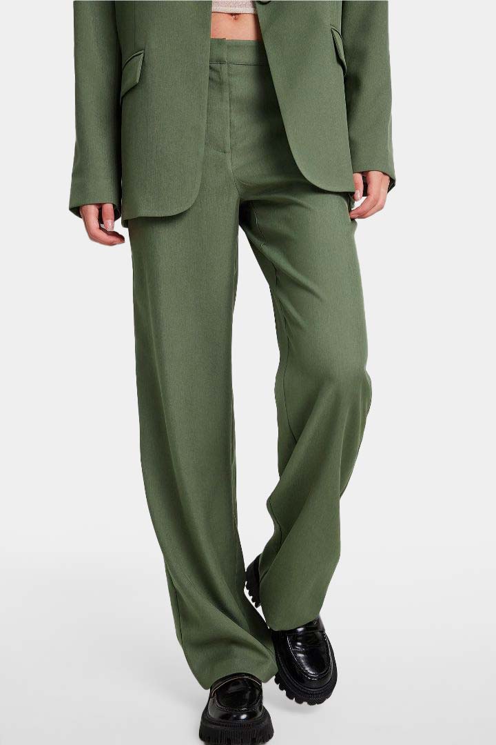 صورة Classic Suit Trousers-Green