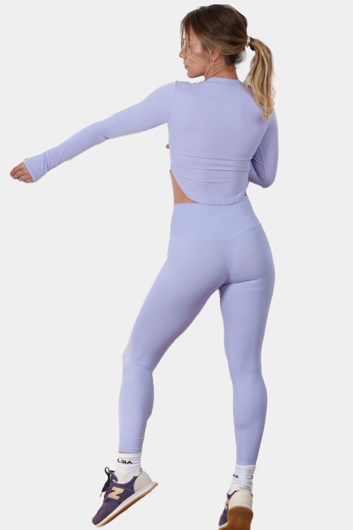 صورة Extended Dry Fit Cropped Long Sleeves-Purple