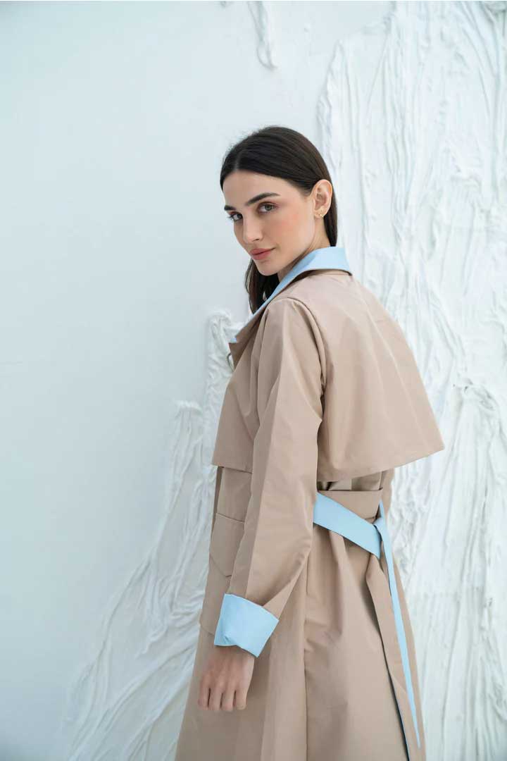 Picture of Blue/Beige Trench