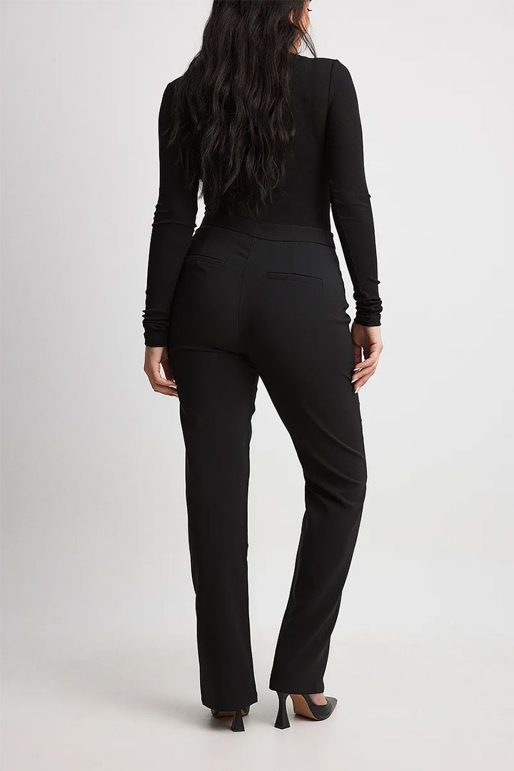 Picture of Front Slit Suit Pants-Black