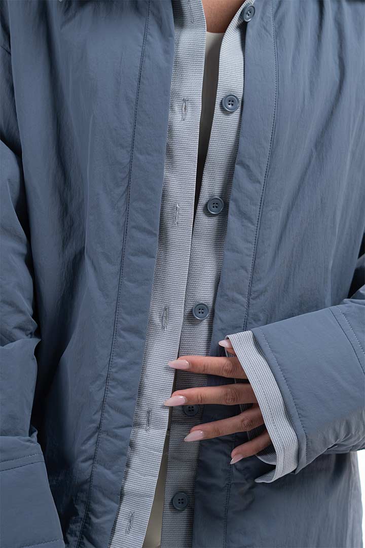 Picture of Puffer Shacket-Grey