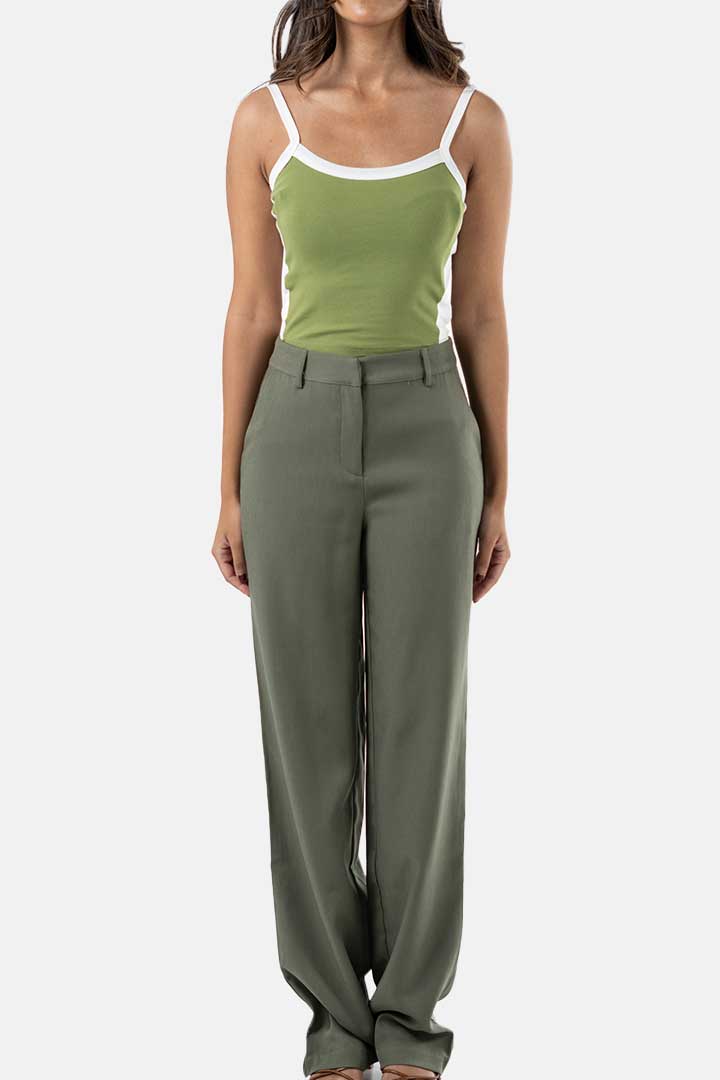 Picture of Sleeveless Knited Top-Green