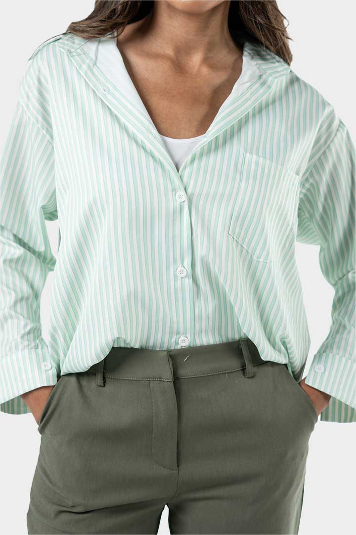 Picture of Striped Shirt-Green 