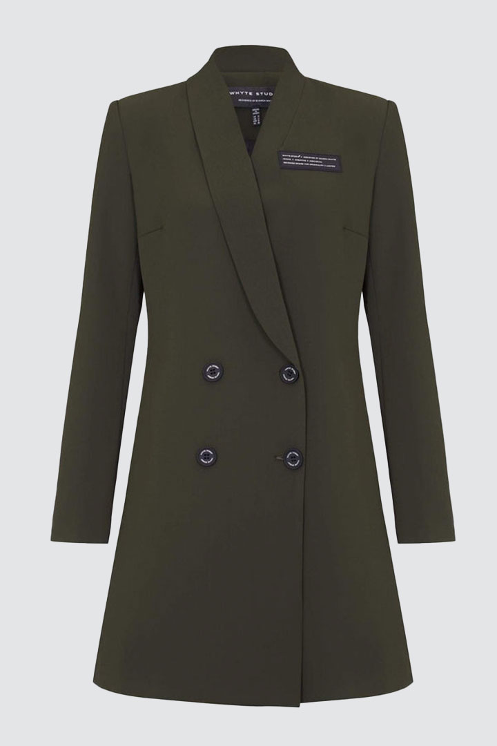 Picture of The “DEACTIVATE” Double Breasted Blazer Dress - Military Green