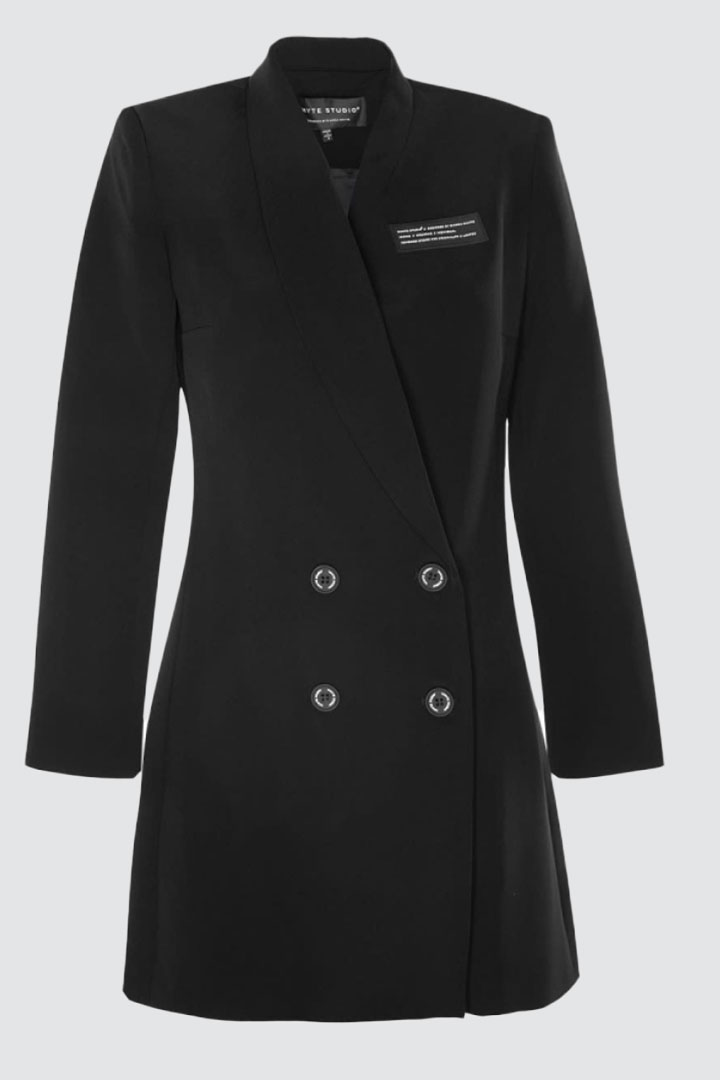 Picture of The “DEACTIVATE” Double Breasted Blazer Dress-Black