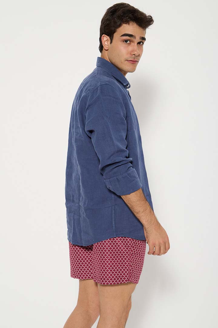 Picture of Azul Marino Linen Shirt